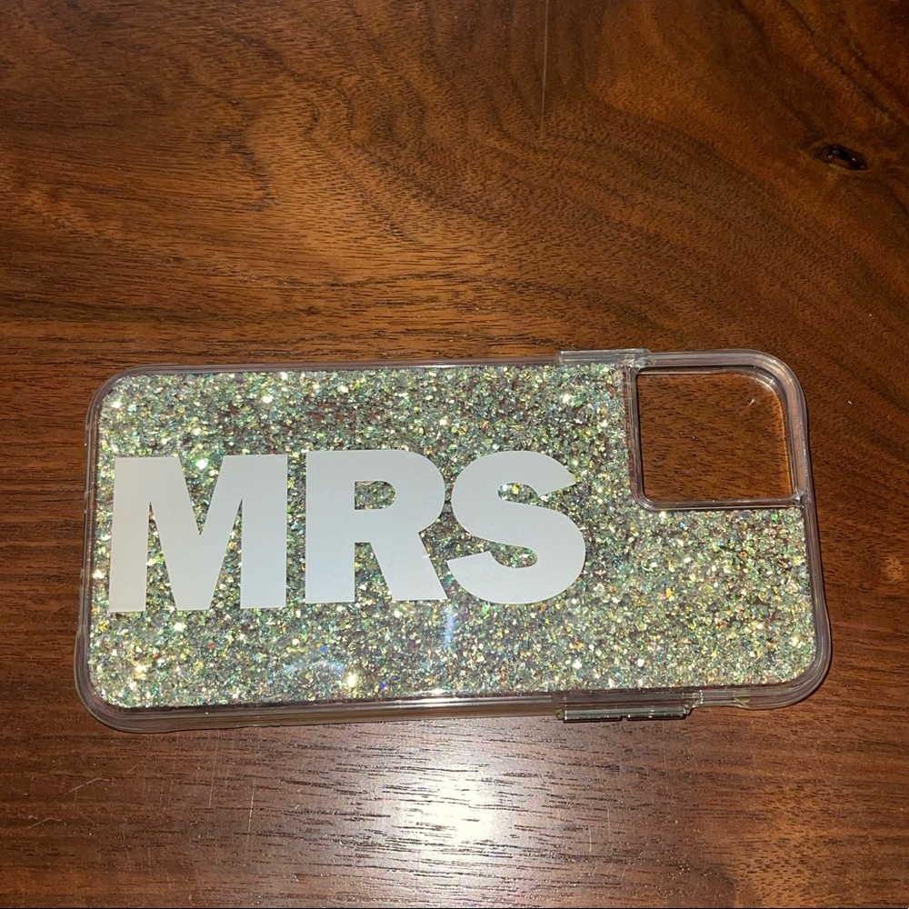 iPhone 11 Pro Max Case MRS, with Glitter Background, Customizable